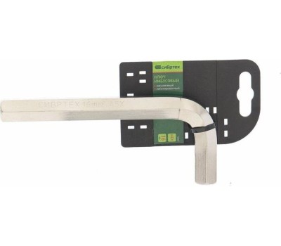 Ключ имбусовый СИБРТЕХ Ключ имбусовый HEX, 16 мм, 45x, закаленный, никель 12347