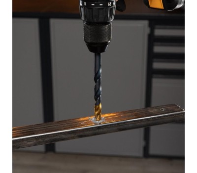 Сверло DENZEL Сверло по металлу, 11 мм, HSS-Tin, Golden Tip, 6 шт. 717223