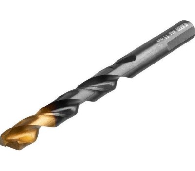 Сверло DENZEL Сверло по металлу, 11 мм, HSS-Tin, Golden Tip, 6 шт. 717223