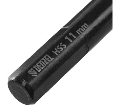 Сверло DENZEL Сверло по металлу, 11 мм, HSS-Tin, Golden Tip, 6 шт. 717223