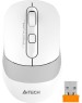 A4TECH Мышь Fstyler FB10C белый/серый оптическая (2400dpi) беспроводная BT/Radio USB (4but) [1583792]