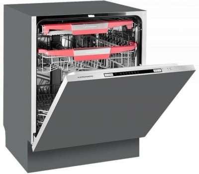 Встраиваемая посудомоечная машина KUPPERSBERG Встраиваемая посудомоечная машина GSM 6072, полноразмерная, ширина 59.8см, полновстраиваемая, загрузка 12 комплектов