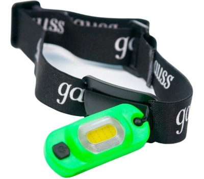 GAUSS Налобный фонарь GFL408, 3Вт [gf408]