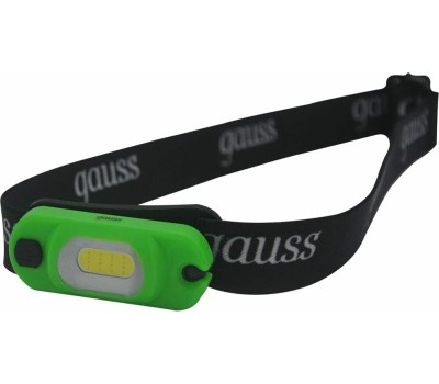 GAUSS Налобный фонарь GFL408, 3Вт [gf408]