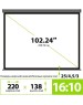Экраны CACTUS Экран SIlverMotoExpert CS-PSSME-220X138-DG, 220х138 см, 16:10, настенно-потолочный темно-серый