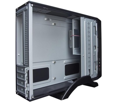 Exegate EX268695RUS Корпус MiniITX Exegate MI-208 Black, miniITX/mATX, <M400, 80mm>, 2*USB, Audio