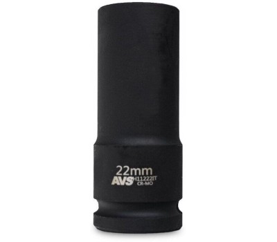 Головка торцевая AVS TOOLS Головка торцевая ударная глубокая 6-гранная 1/2''DR (22 мм) тонкостенная AVS H11222IT