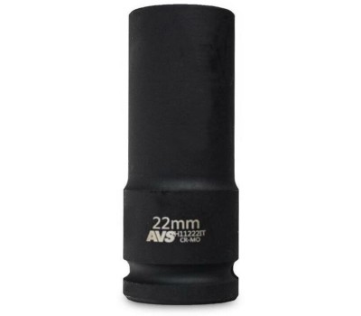 Головка торцевая AVS TOOLS Головка торцевая ударная глубокая 6-гранная 1/2''DR (22 мм) тонкостенная AVS H11222IT