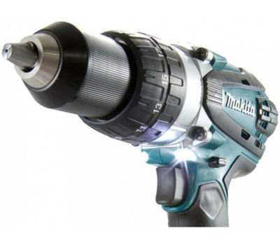 MAKITA Дрель-шуруповерт DDF458RFE, 3Ач, с двумя аккумуляторами