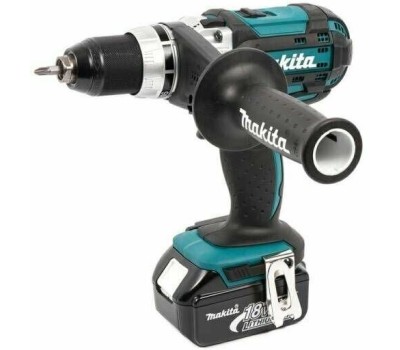 MAKITA Дрель-шуруповерт DDF458RFE, 3Ач, с двумя аккумуляторами