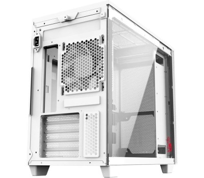 Корпус для ПК BLOODY Корпус mATX BD-CC117F, Mini-Tower, без БП, белый [bd-cc117f-wh]