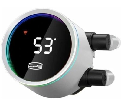 PCCOOLER Система водяного охлаждения DA360 Pro Digital, LCD, 4-pin, ARGB, 120мм, белый, retail [da360pro-whawxl-gl]
