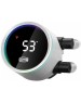 PCCOOLER Система водяного охлаждения DA360 Pro Digital, LCD, 4-pin, ARGB, 120мм, белый, retail [da360pro-whawxl-gl]