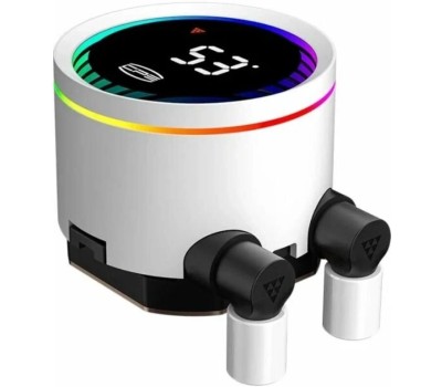 PCCOOLER Система водяного охлаждения DA360 Pro Digital, LCD, 4-pin, ARGB, 120мм, белый, retail [da360pro-whawxl-gl]