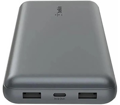 BELKIN Внешний аккумулятор Power Bank 20000mAh 2*USB-A&USB-C 15W. Цвет: серый космос