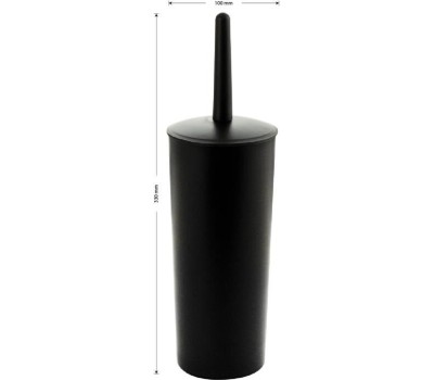 САНАКС - Ёрш для унитаза, напольный, ЧЁРНЫЙ, пластиковый 823