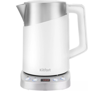Электрочайник Kitfort KT-660-1 белый KITFORT КТ-660-1