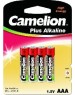 Элементы питания CAMELION (7369) LR03-BP4