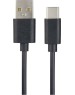 Кабель PERFEO (U4703) USB A вилка - Type-C вилка, 2.4A, черный, 1 м, Type-C ONE