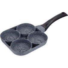 Сковорода AGNESS 932-006 СМАЙЛ с мрамор. а/приг. покрытием d18,5см, h2,5см