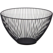 Корзина для фруктов AGNESS 917-116 ЧЕРНАЯ 24,5*24,5*14см