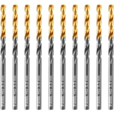 Сверло DENZEL Сверло по металлу, 3,5 мм, HSS-Tin, Golden Tip, 10 шт. 717207