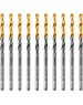 Сверло DENZEL Сверло по металлу, 3,5 мм, HSS-Tin, Golden Tip, 10 шт. 717207