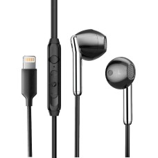 Наушники AKSBERRY (6900328320016) Y3 с микрофоном Lightning, черный