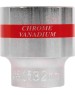 Головка торцевая MATRIX Головка торцевая, 32 мм, шестигранная, CrV, под квадрат 1/2, хромированная 13132