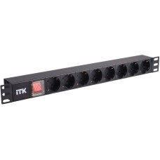 ITK Блок распределения питания PH12-8D3 гор.размещ. 8xSchuko базовые 10A C14