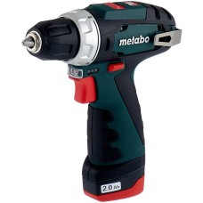 METABO Дрель-шуруповерт Powermaxx BS Basic Set, 2Ач, с двумя аккумуляторами [600080710]