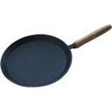 Камская посуда бл220 чугунная блинная 220х15 с деревянной ручкой