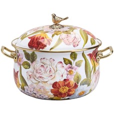 Кастрюля LEFARD КАСТРЮЛЯ ЭМАЛИРОВАННАЯ С КРЫШКОЙ, СЕРИЯ ФЛАНДРИЯ, 3,8Л, ДИА.20СМ 950-768