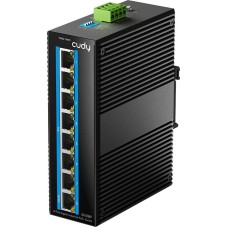 Коммутатор CUDY Коммутатор 8-Port Gigabit Industrial PoE Switch 8-Port Aluminum Industrial PoE Switch, 1000Mbps 8-Port RJ45, 802.3at/af, Din-rail design, Power supply: DC12~52V work temperature:-40 °C-80°C, Power Adapter Not Included