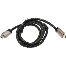 HAMA Кабель аудио-видео Premium HDMI (m)/HDMI (m) 1.5м. феррит.кольца позолоч.конт. черный 5зв (00205025)