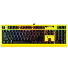 A4TECH Клавиатура B810RC Punk механическая желтый/черный USB for gamer LED (B810RC ( PUNK YELLOW )) кабель 1.8м