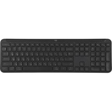LOGITECH Клавиатура K950 черный USB беспроводная BT/Radio slim (920-012434)