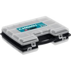 СИБИН 295 х 220 х 76 мм, Пластиковый двухсторонний органайзер (38028)