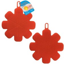 MULTIDOM Щетка силиконовая для мытья посуды, овощей и фруктов 