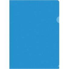 SILWERHOF Папка-уголок SE-E120/BLU тисненый A4 пластик 0.12мм синий