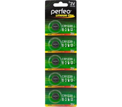 Элементы питания PERFEO CR1220/5BL LITHIUM (5)