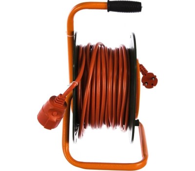 Удлинитель силовой GLANZEN EB-30-010, на катушке, с/з, 1 роз -30 м