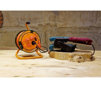 Удлинитель силовой GLANZEN EB-30-010, на катушке, с/з, 1 роз -30 м