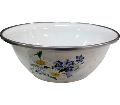 Миска ЛЫСЬВА 0305А3/4 эмаль 0,6л с рис.