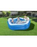 BESTWAY 54153 Бассейн надувной Bestway 213*206*69 см, 575 л, с сиденьями и подголовниками