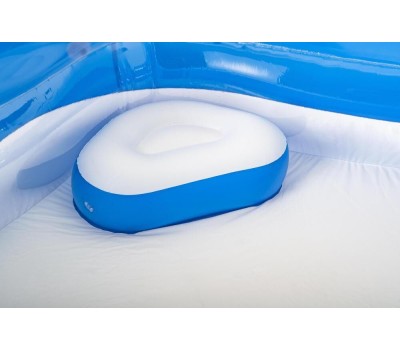 BESTWAY 54153 Бассейн надувной Bestway 213*206*69 см, 575 л, с сиденьями и подголовниками
