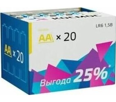 Элементы питания КОСМОС KOCLR620BOX