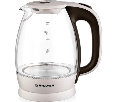 Чайник электрический BRAYER BR1045BN (1,8л. стекло)