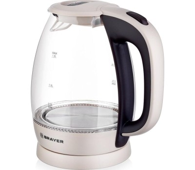Чайник электрический BRAYER BR1045BN (1,8л. стекло)