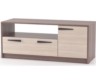 Тумба ТВ МЕБЕЛЬ-КОМПЛЕКС Оптима Тумба под ТВ 1 Шимо темный/Шимо светлый